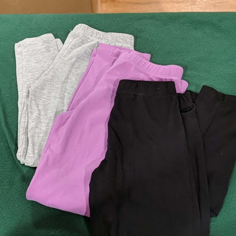 Lot of 3 girls leggings